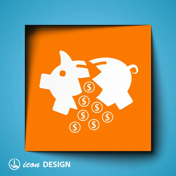 Moneybox icon — Stock Vector