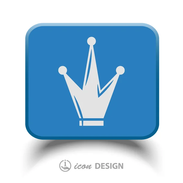 Icono de corona — Vector de stock