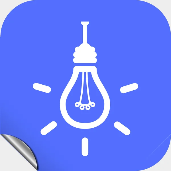 Light bulb icon — Stock Vector