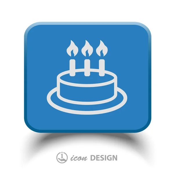 Cake icon — Stock Vector