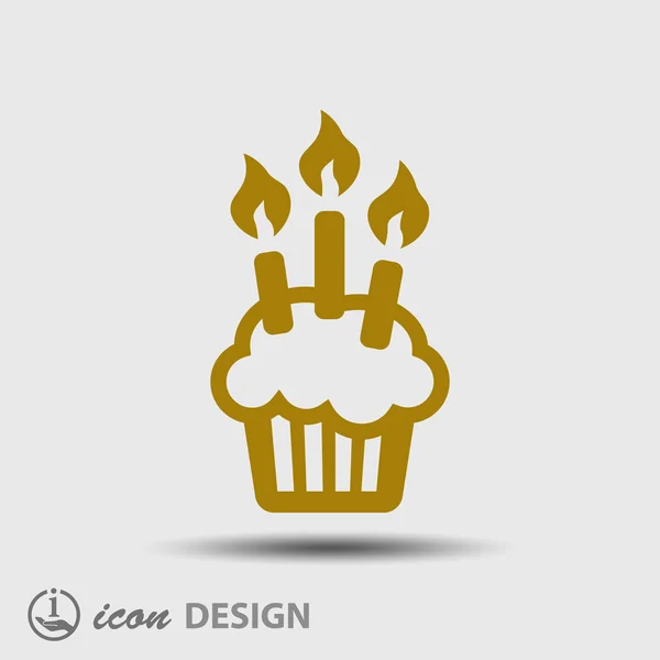 Cake-icoon — Stockvector