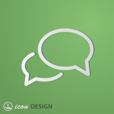 ileti veya sohbet simgesi