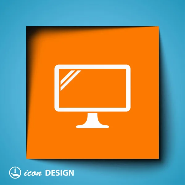 Computer icon — Stock Vector