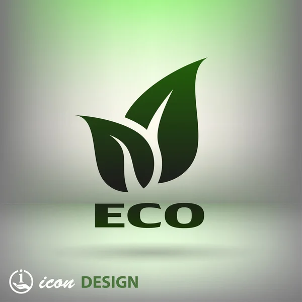 Eco icon — Stock Vector