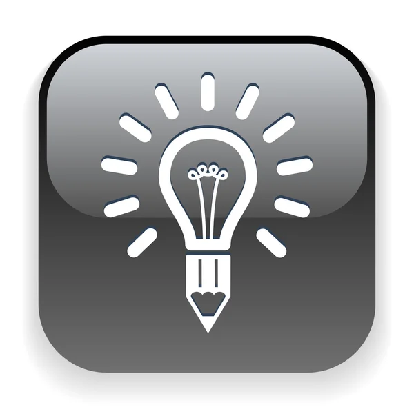 Light bulb icon — Stock Vector