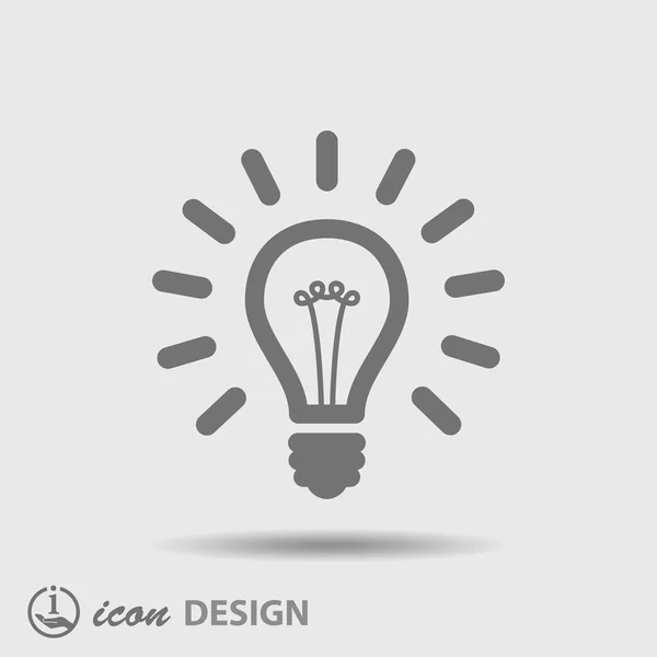 Light bulb icon — Stock Vector
