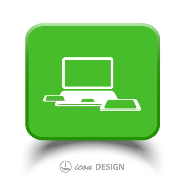 Computer icon — Stock Vector