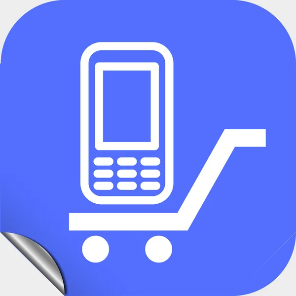 Mobile phone icon — Stock Vector