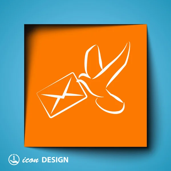 Icono de correo — Vector de stock