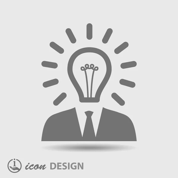 Light bulb icon — Stock Vector