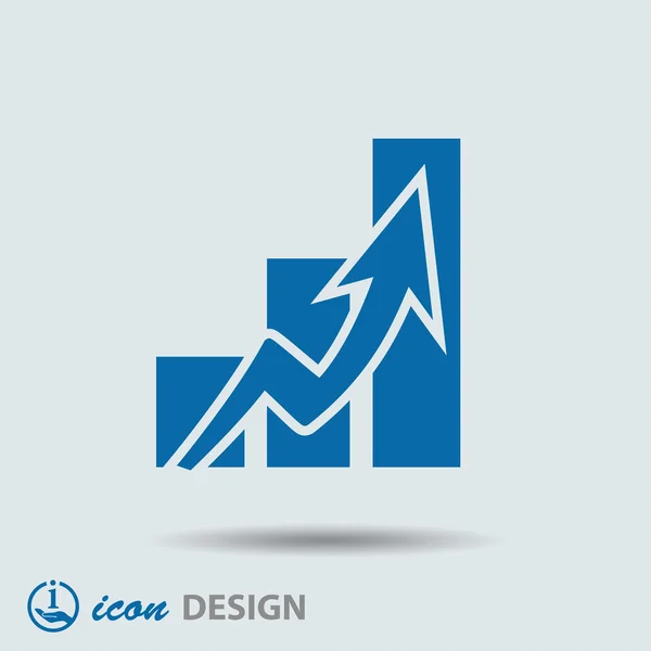 Graph icon — Stock Vector