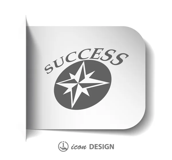 Pictograph of success — Stock Vector