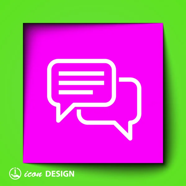 Message or chat icon — Stock Vector