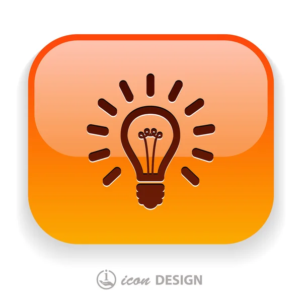 Light bulb icon — Stock Vector