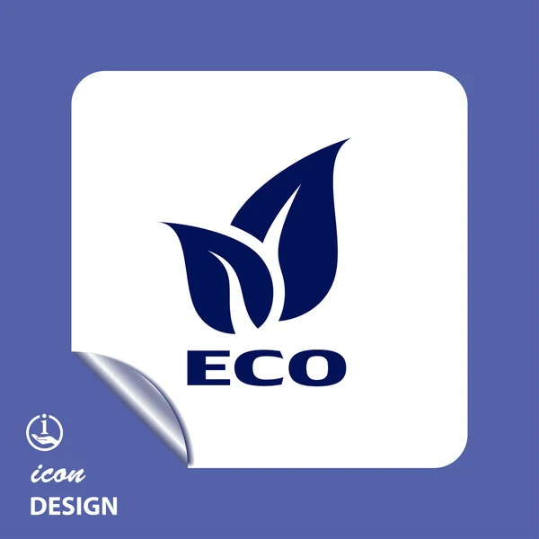 Ikona Eco — Wektor stockowy