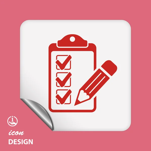 Checklist icon — Stock Vector