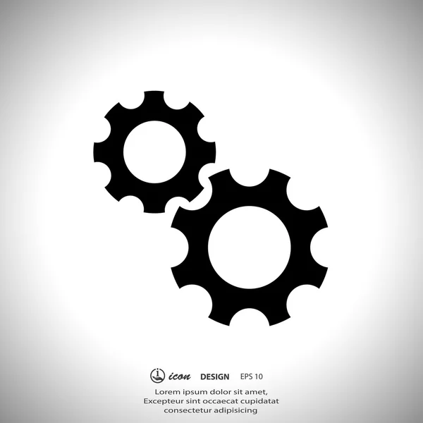 Gears icon — Stock Vector