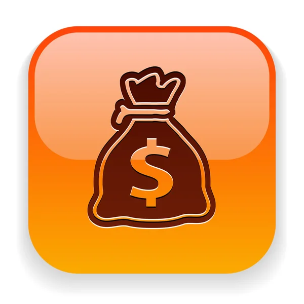 Money bag icon — Stock Vector