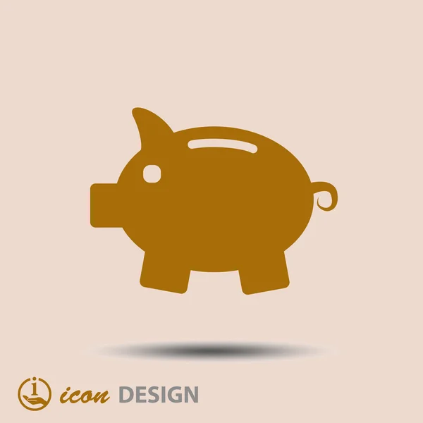 Moneybox icono — Vector de stock