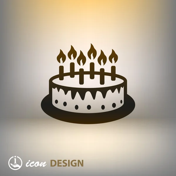 Cake icon — Stock Vector