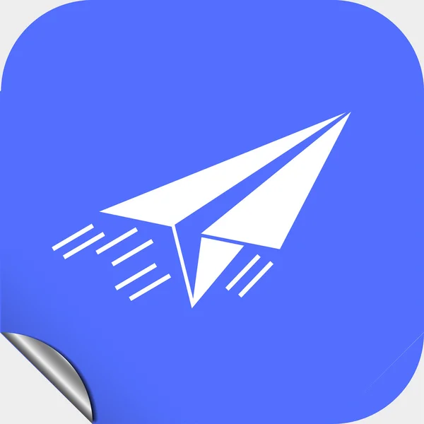 Ikon for papirfly – Stock-vektor
