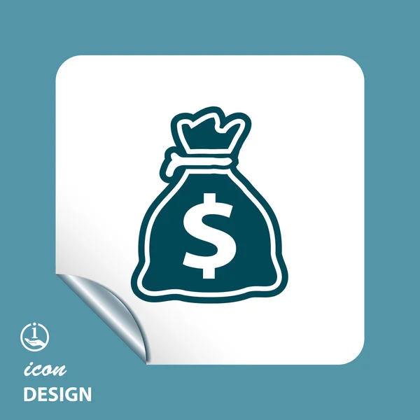 Money bag icon — Stock Vector