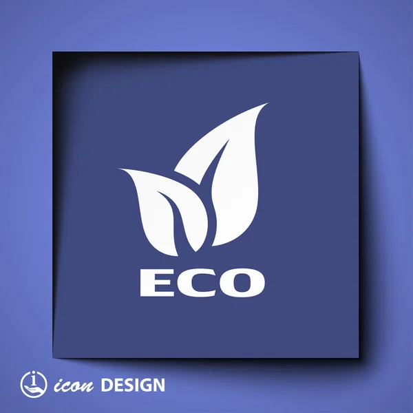 Значок eco — стоковый вектор