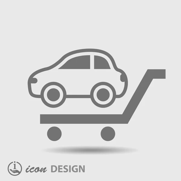 Auto pictogram. — Stockvector