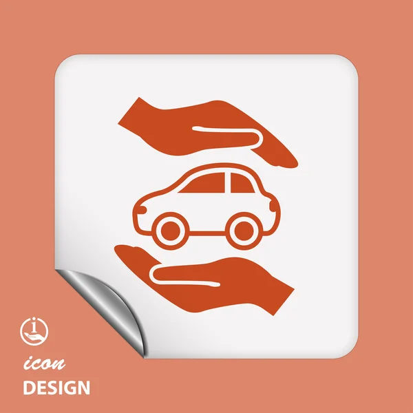 Auto pictogram — Stockvector