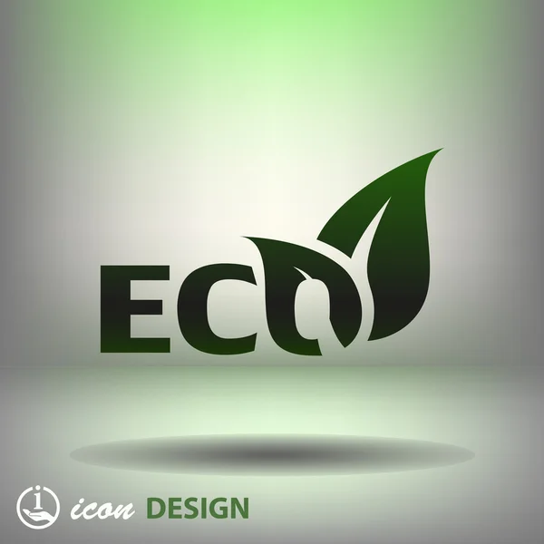 Icono ecológico — Vector de stock