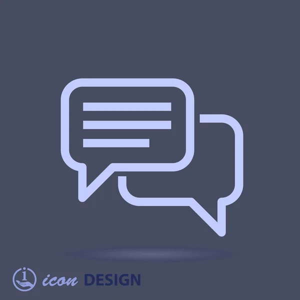 Message or chat icon — Stock Vector