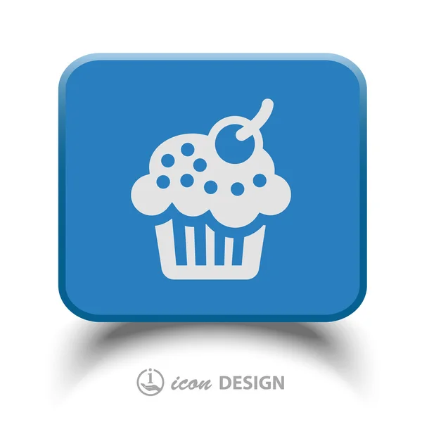 Pictograph van cake — Stockvector