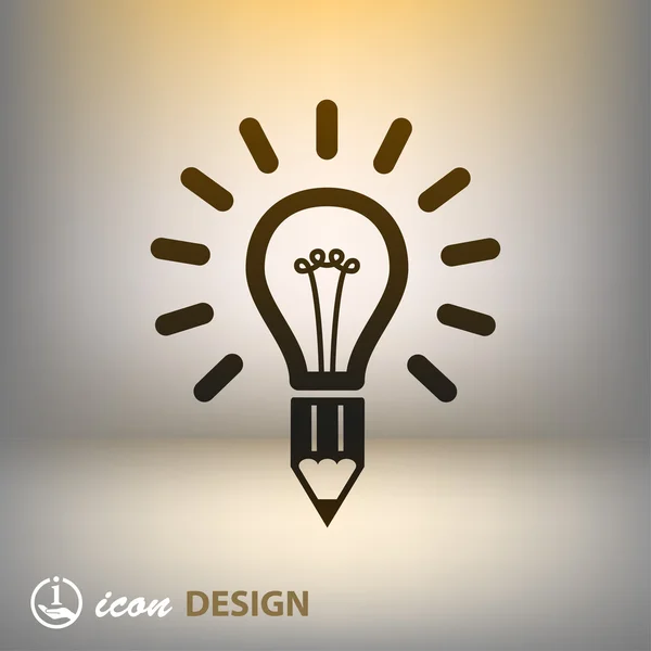 Light bulb icon — Stock Vector