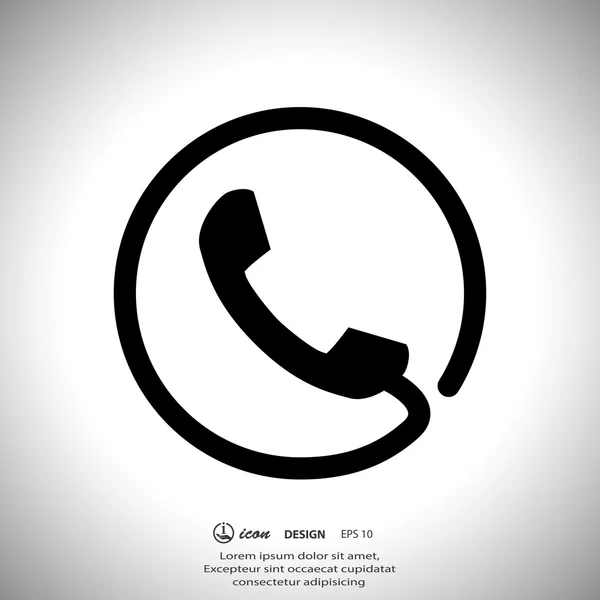 Telefoonpictogram — Stockvector