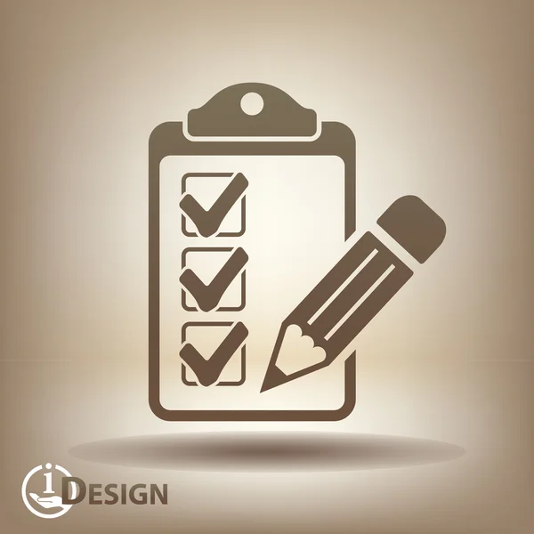 Checklist icon — Stock Vector