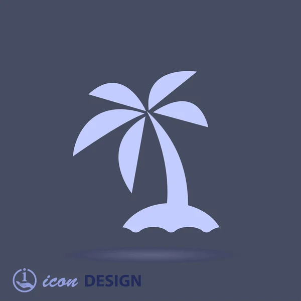 Icono de isla — Vector de stock