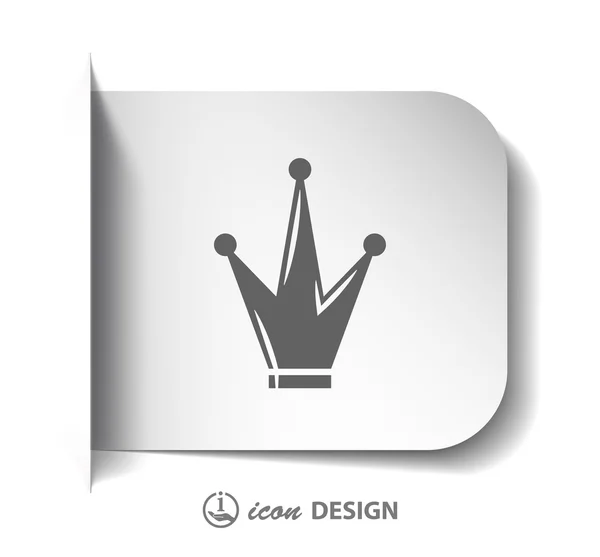 Icono de corona — Vector de stock