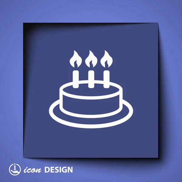 Cake icon — Stock Vector