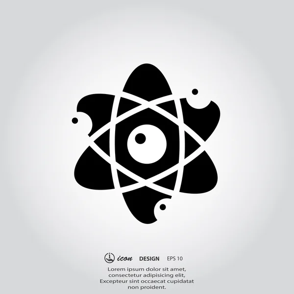 Piktograf atomu — Wektor stockowy