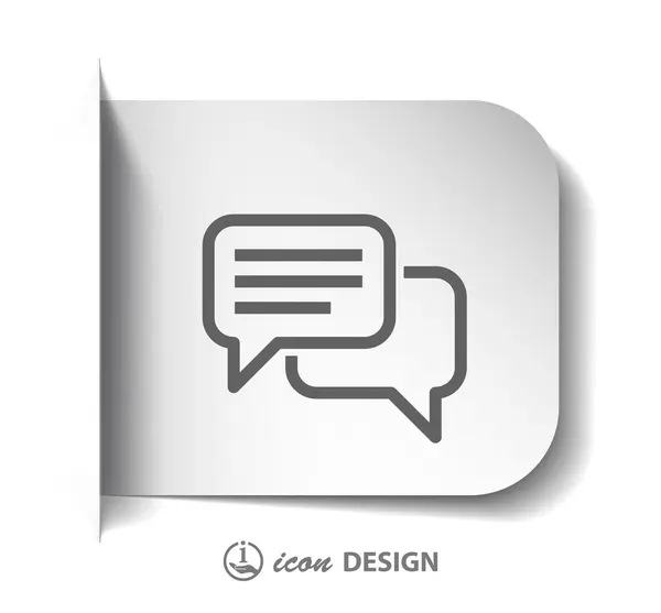 Message or chat icon — Stock Vector