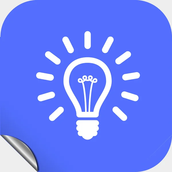 Light bulb icon — Stock Vector