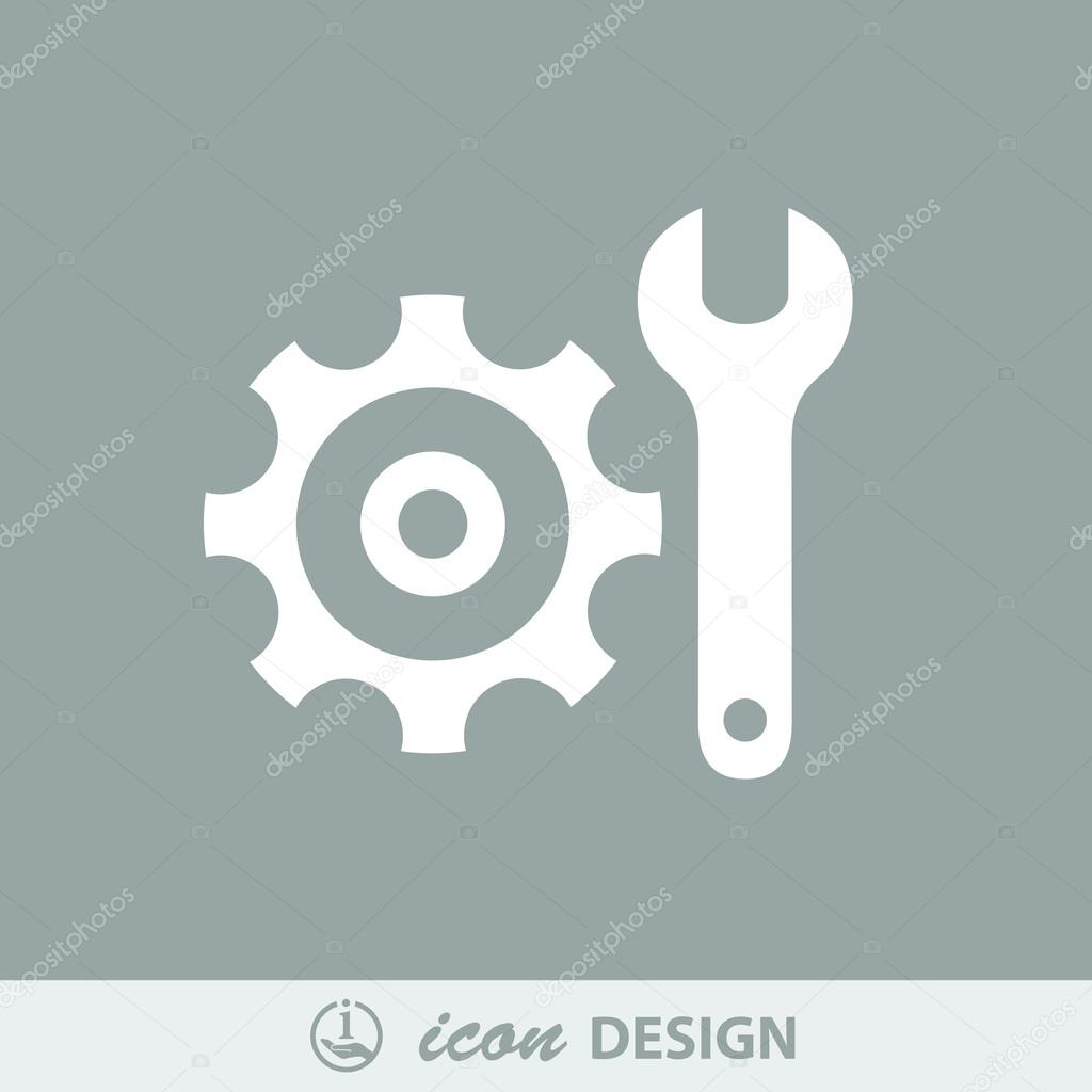 Gear and wrench icon