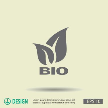 Eko işareti yaprakları ile