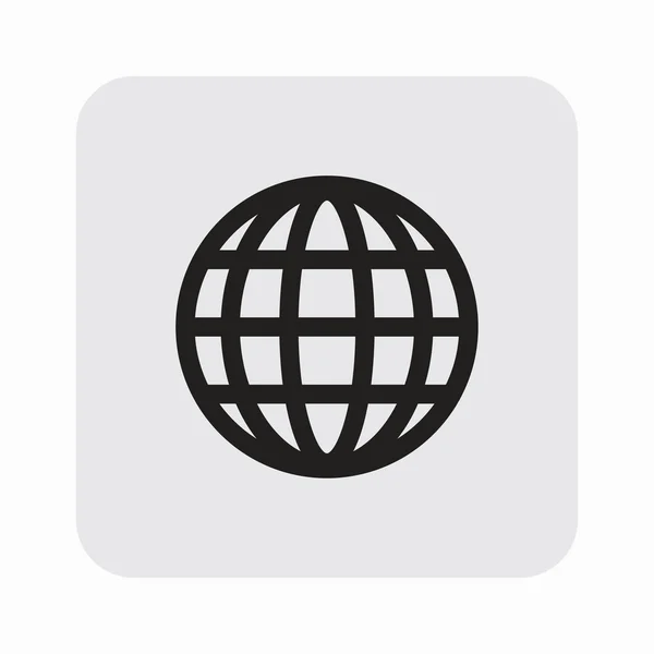 Pittogramma del globo o del pianeta — Vettoriale Stock