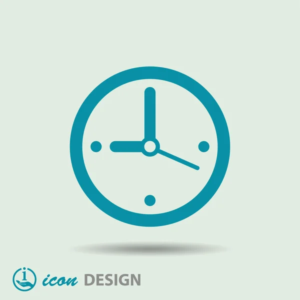 Pictogramme de l'horloge avec flèche — Image vectorielle