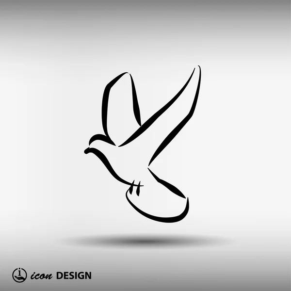 Pictogramme du contour des oiseaux . — Image vectorielle