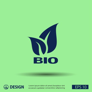 Eko işareti yaprakları ile