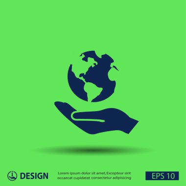 ekibimizi küre simgesi