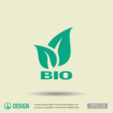 Eko işareti yaprakları ile