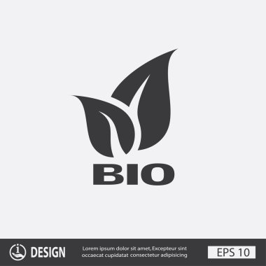 Eko işareti yaprakları ile